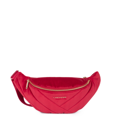 sac banane - velvet matelassé #couleur_rouge