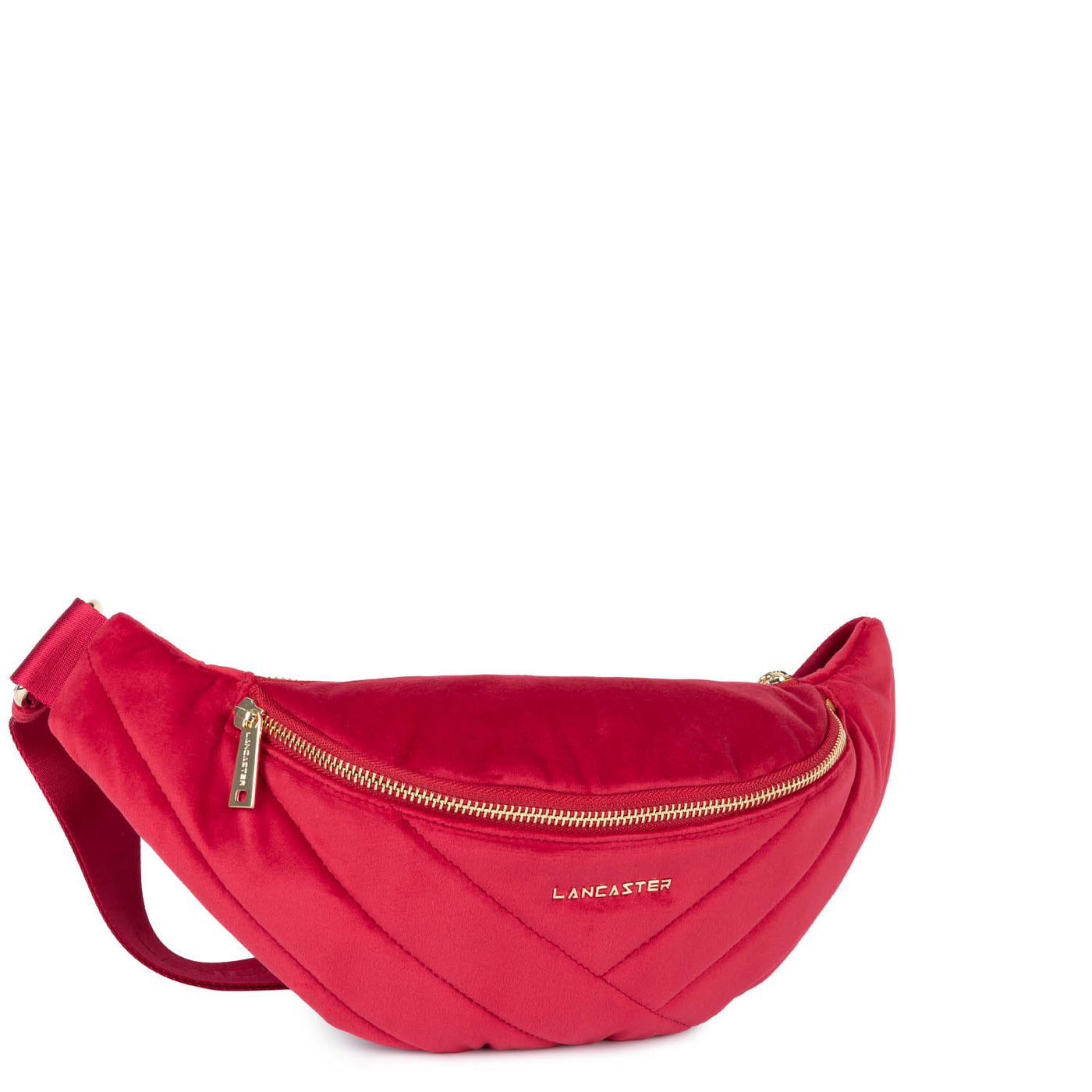 Sac banane - Velvet Matelassé #couleur_rouge