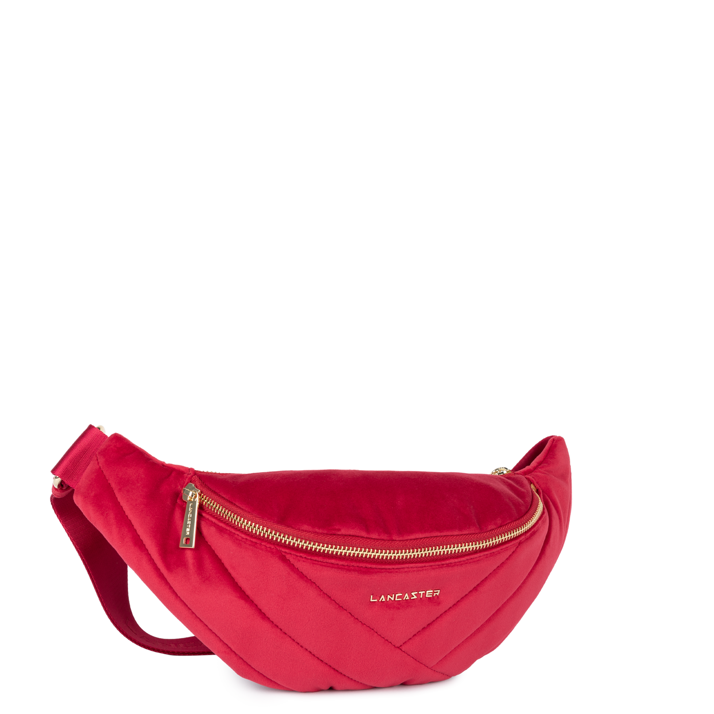 sac banane - velvet matelassé #couleur_rouge