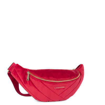 sac banane - velvet matelassé #couleur_rouge