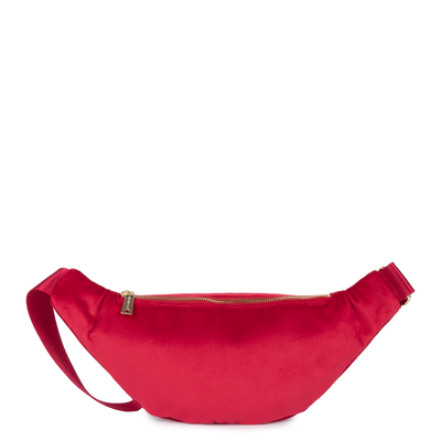 sac banane - velvet matelassé #couleur_rouge