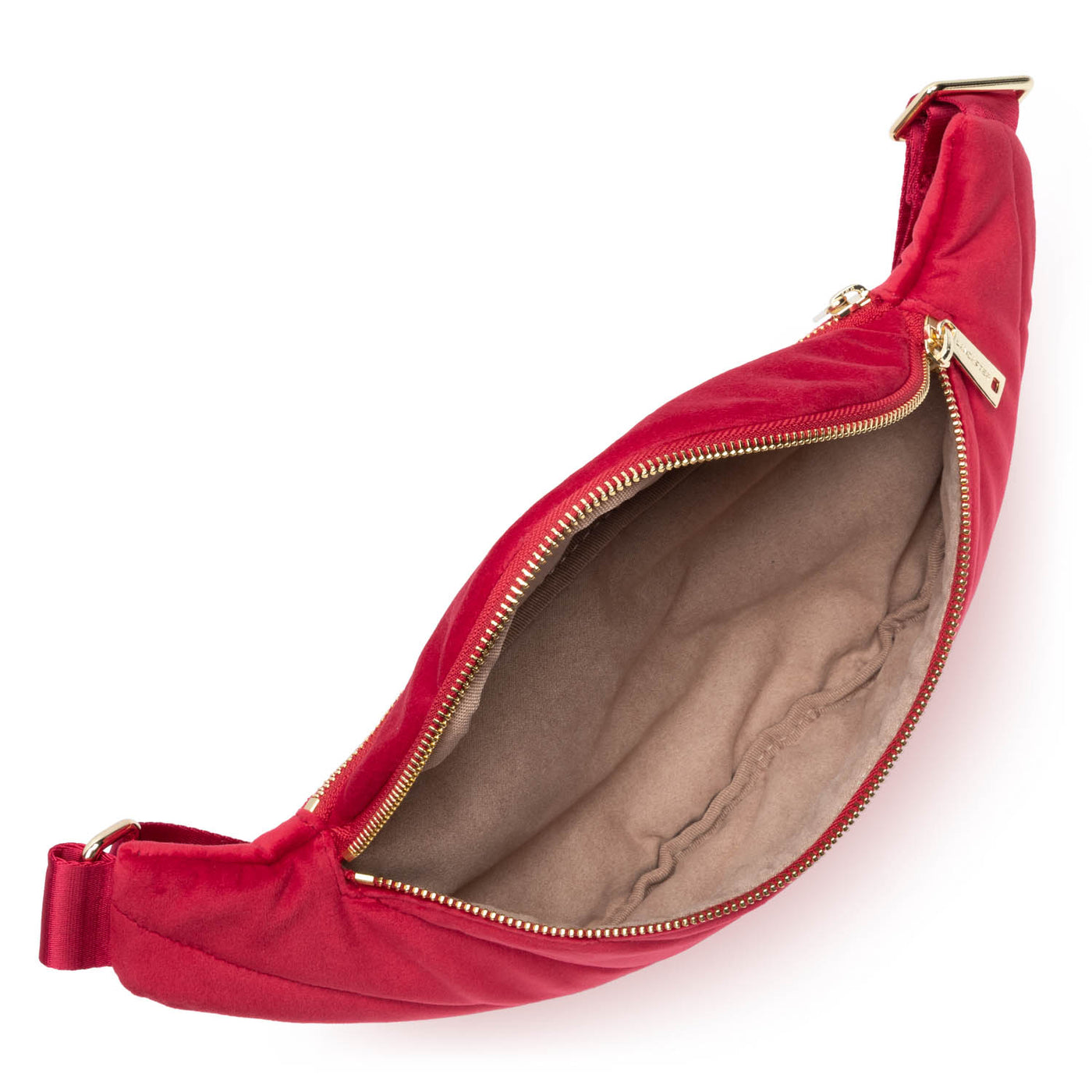 Sac banane - Velvet Matelassé #couleur_rouge