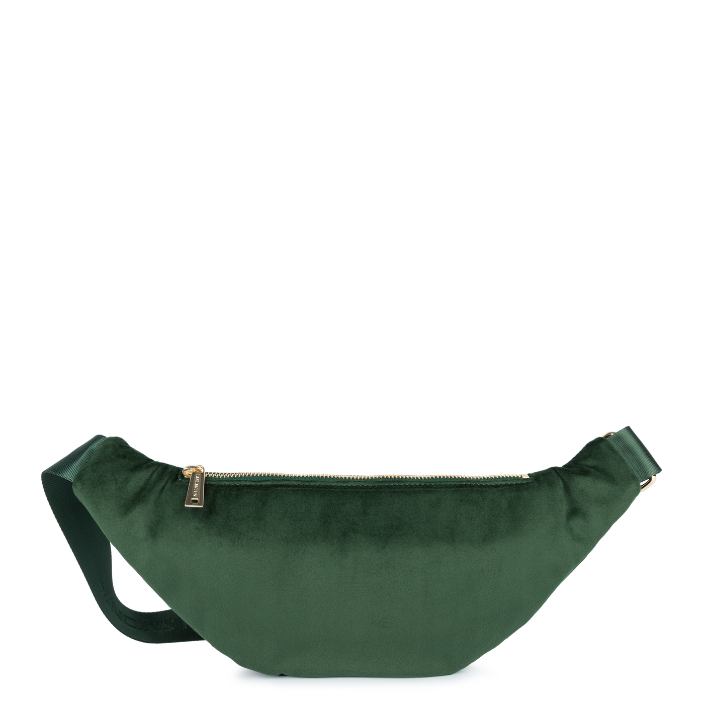 sac banane - velvet matelassé #couleur_vert-fonc