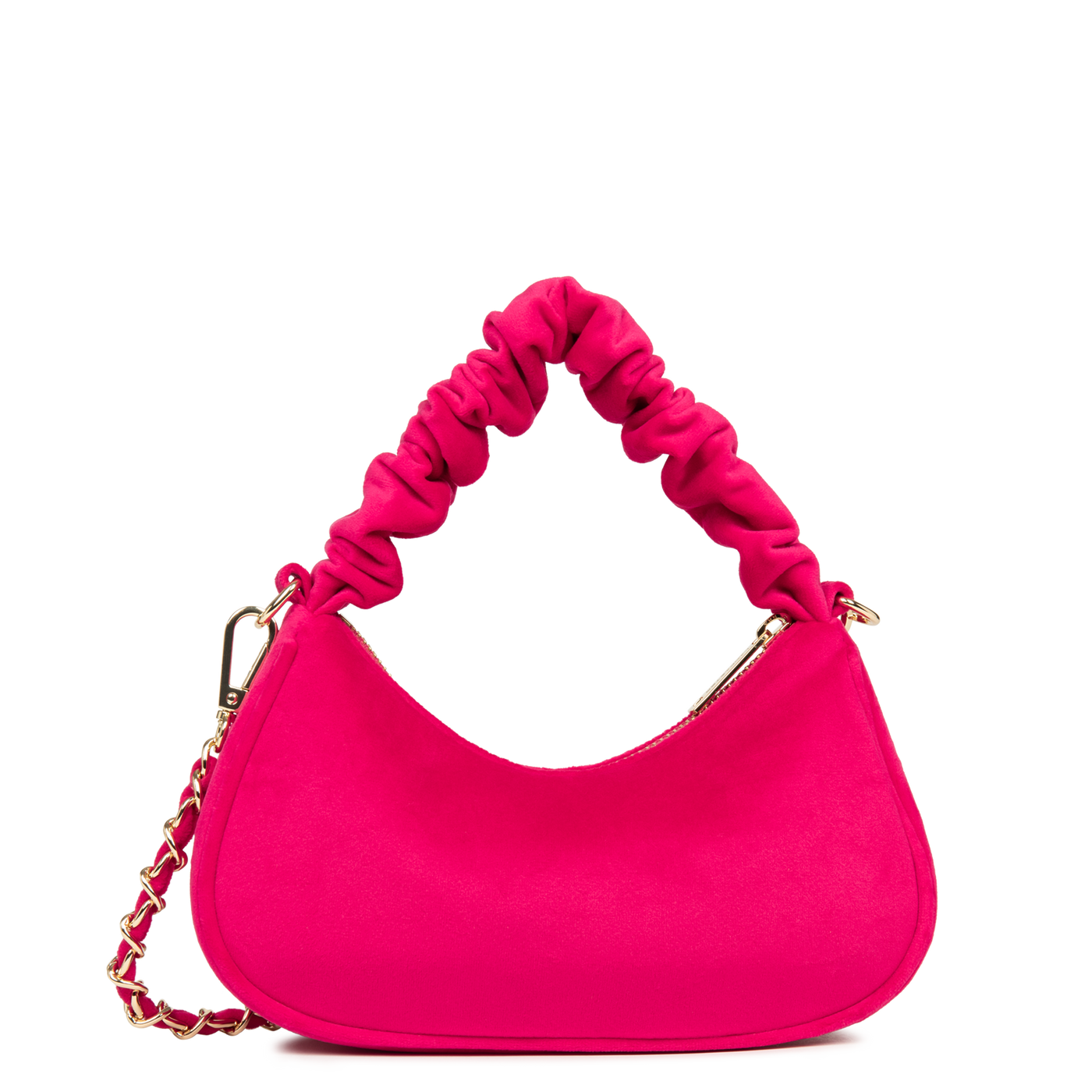 pochette - velvet chouchou #couleur_fuxia