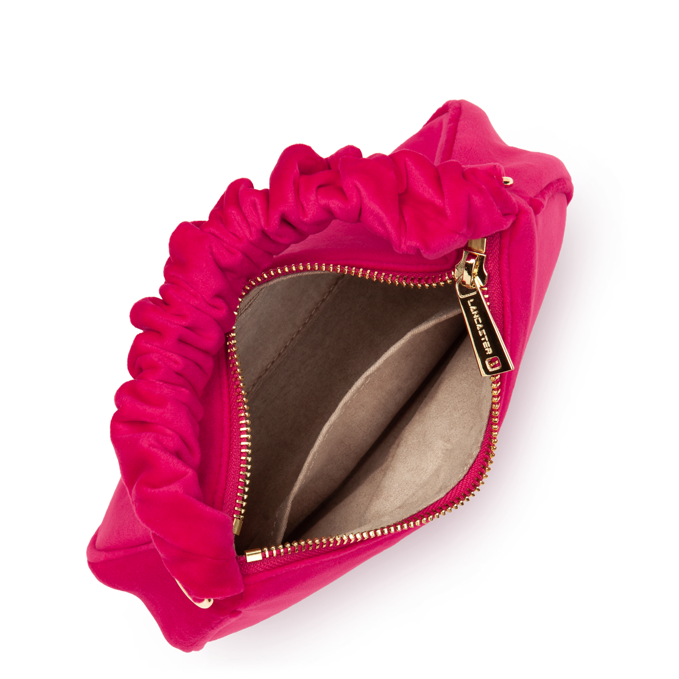 pochette - velvet chouchou #couleur_fuxia