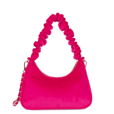 sac besace - velvet chouchou #couleur_fuxia