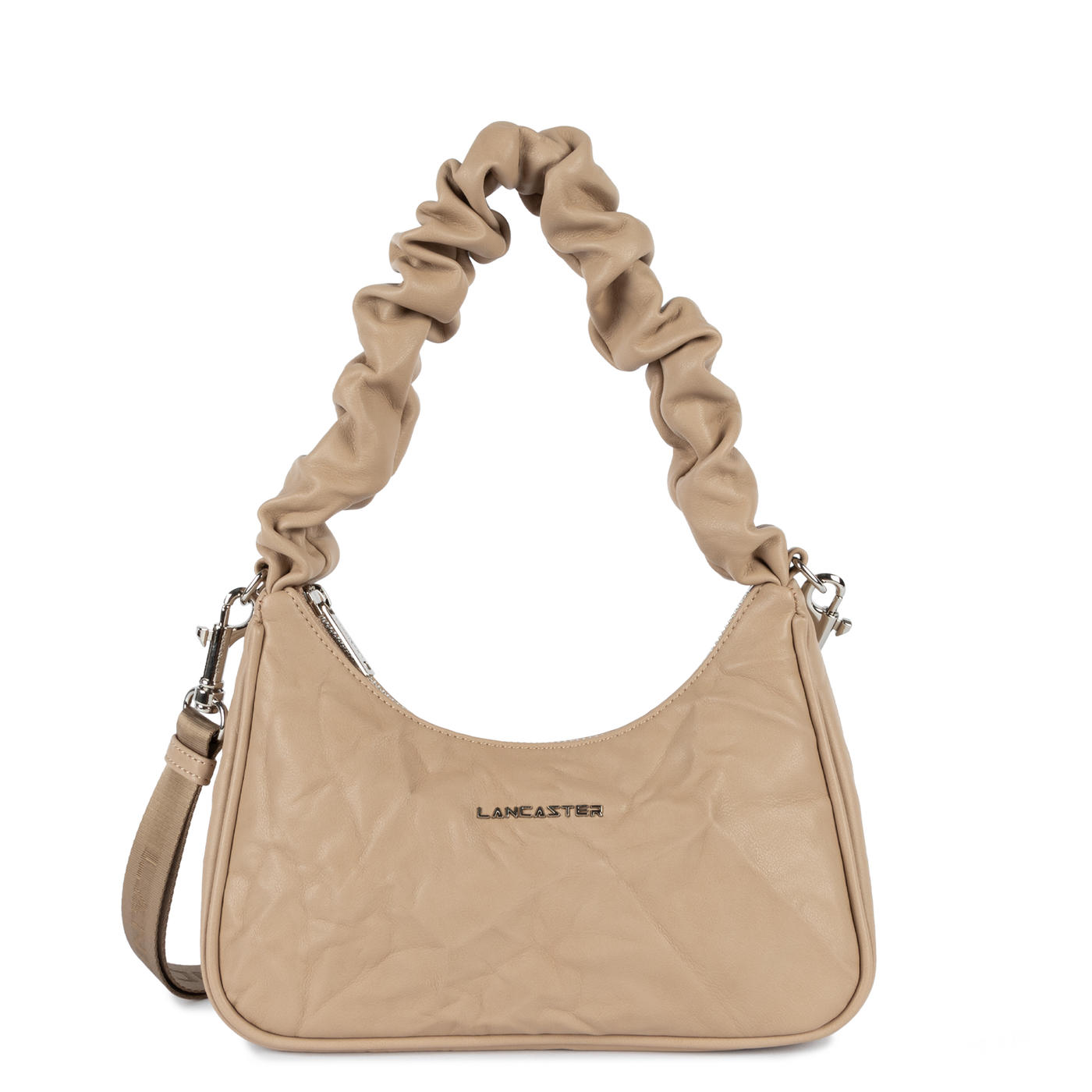 sac besace - froissé #couleur_beige-fonc