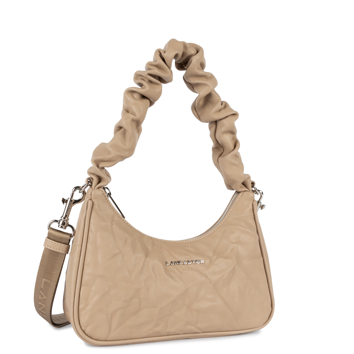 sac besace - froissé #couleur_beige-fonc