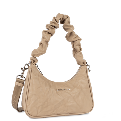 sac besace - froissé #couleur_beige-fonc