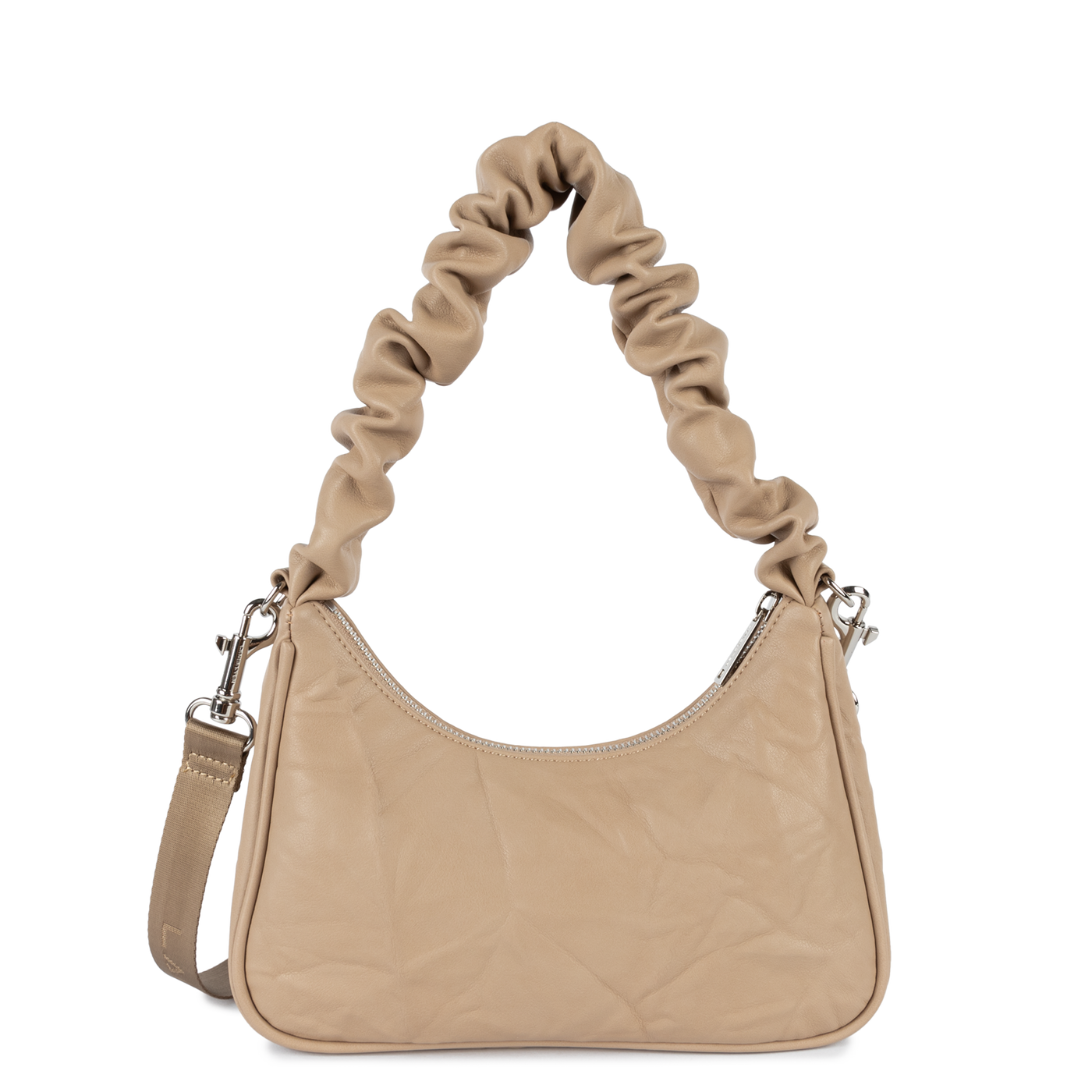 sac besace - froissé #couleur_beige-fonc