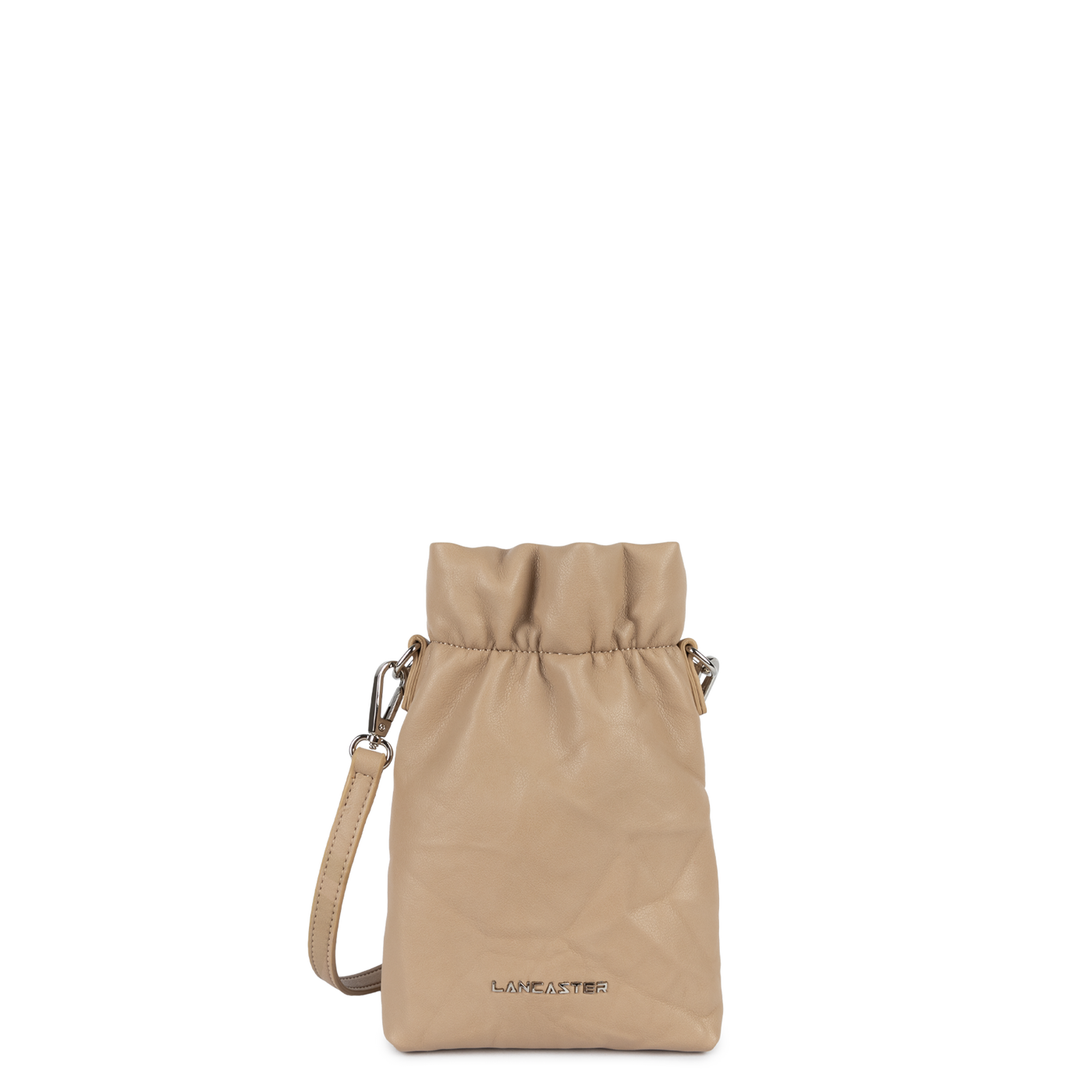 pochette smartphone - froissé #couleur_beige-fonc