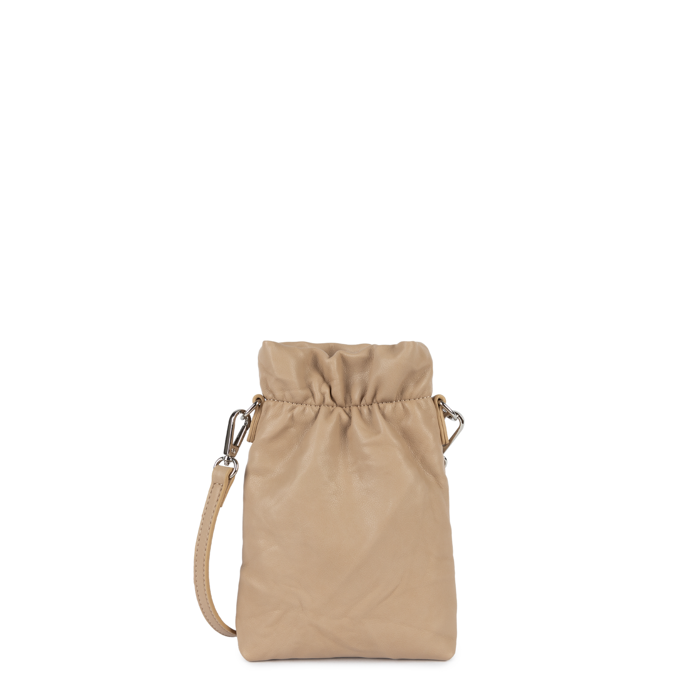 pochette smartphone - froissé #couleur_beige-fonc