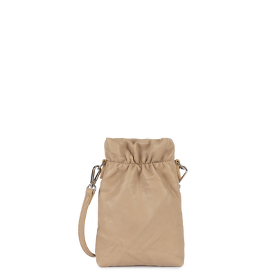 pochette smartphone - froissé #couleur_beige-fonc