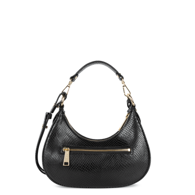 petit sac hobo - exo aria #couleur_noir-python