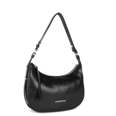 sac hobo - exo aria #couleur_noir-python