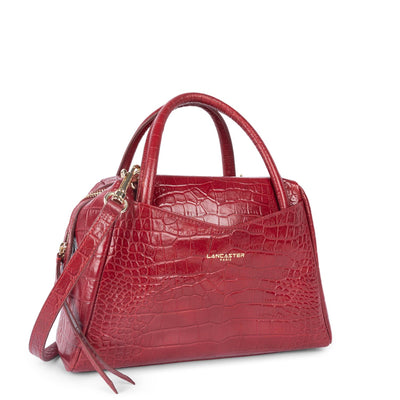 sac à main - exotic croco cn #couleur_carmin