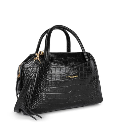 sac à main - exotic croco cn #couleur_noir