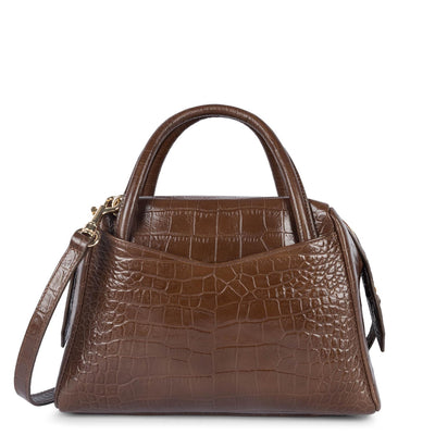 sac à main - exotic croco cn #couleur_vison