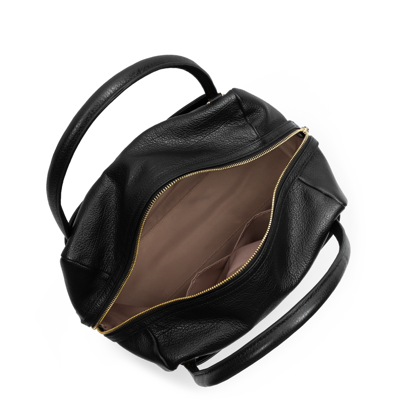 très grand sac cabas main - dune #couleur_noir