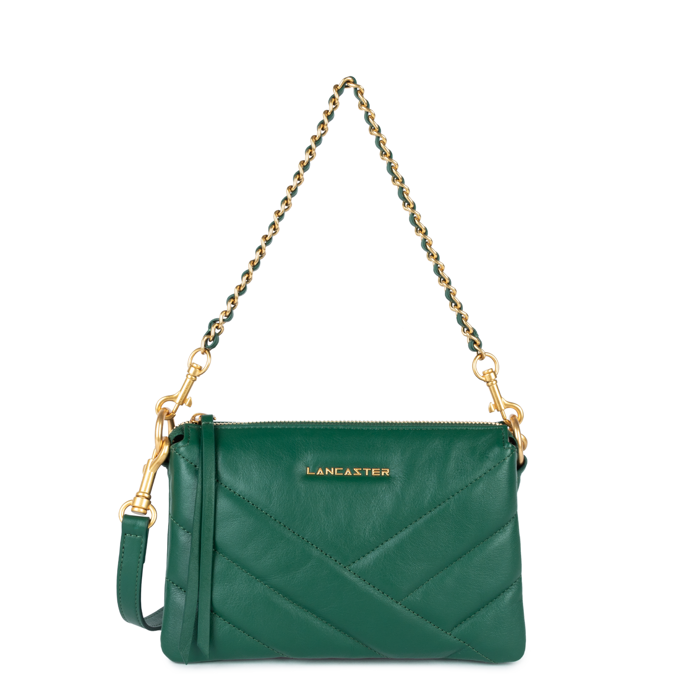 petite pochette - soft matelassé #couleur_vert-fonc