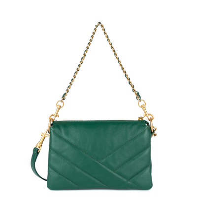 petite pochette - soft matelassé #couleur_vert-fonc