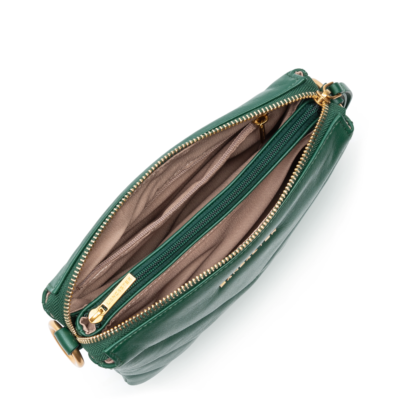 petite pochette - soft matelassé #couleur_vert-fonc