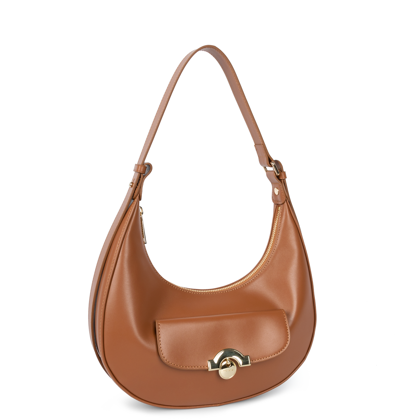 sac hobo - paris médaille #couleur_camel