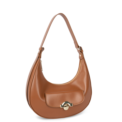 sac hobo - paris médaille #couleur_camel