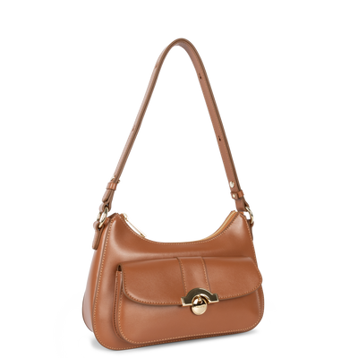 sac besace - paris médaille #couleur_camel