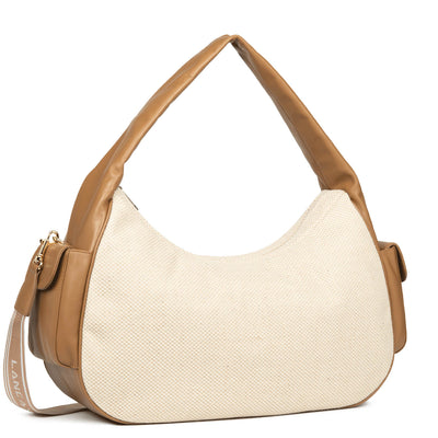 très grand sac de voyage - julia #couleur_camel-beige