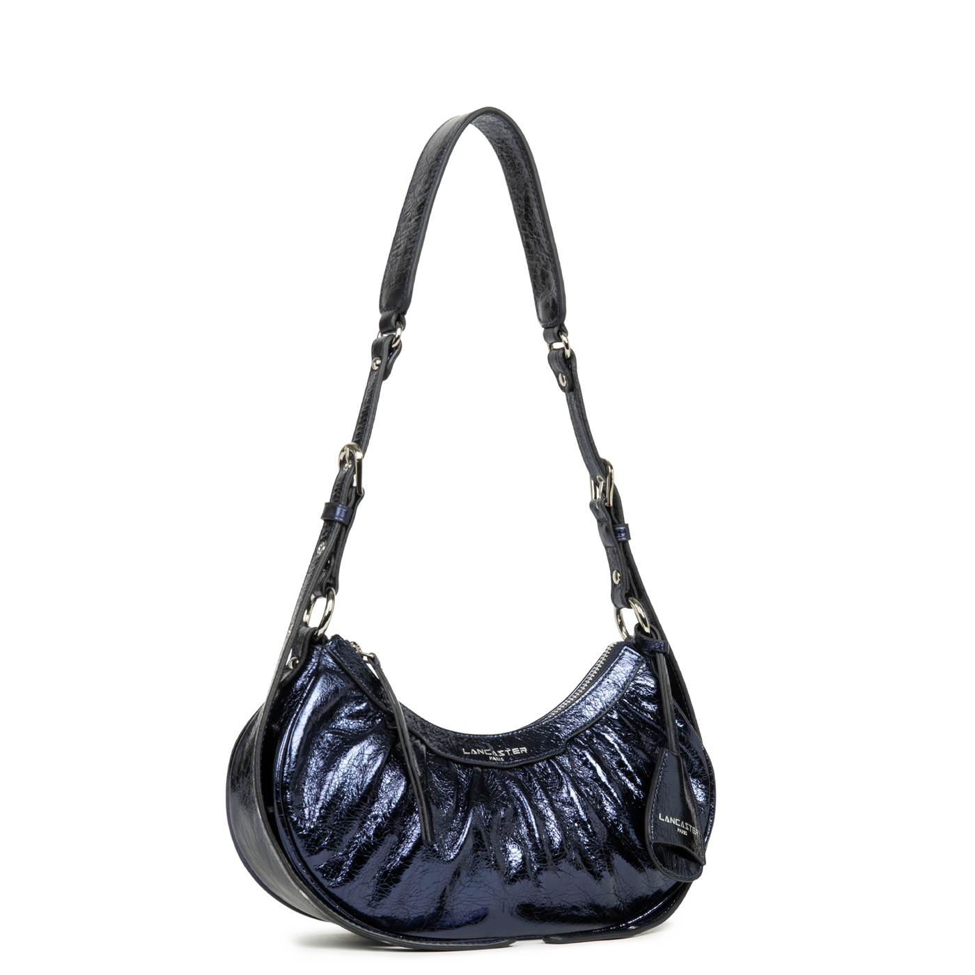 petit sac demi lune - rétro & glam #couleur_bleu-fonc