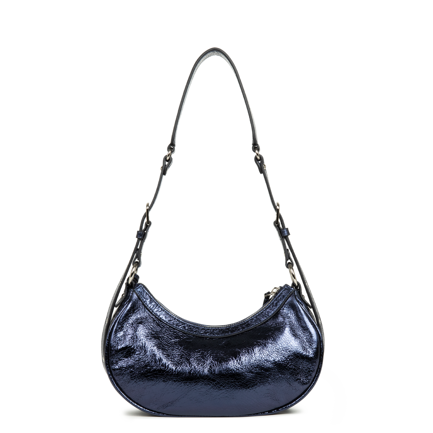 petit sac demi lune - rétro & glam #couleur_bleu-fonc