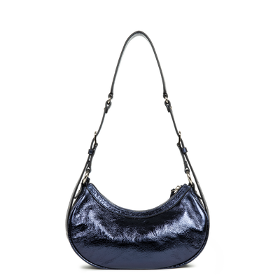 petit sac demi lune - rétro & glam #couleur_bleu-fonc