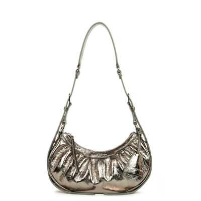 petit sac demi lune - rétro & glam #couleur_etain