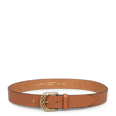 ceinture - ceinture cuir végétal femme #couleur_cognac