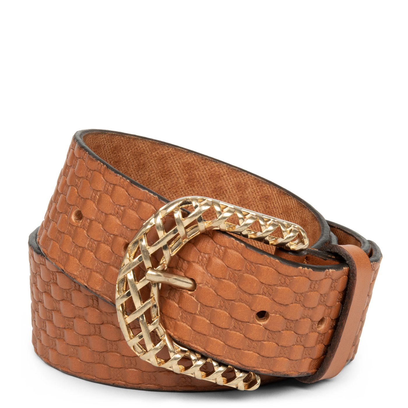 ceinture - ceinture cuir végétal femme #couleur_cognac