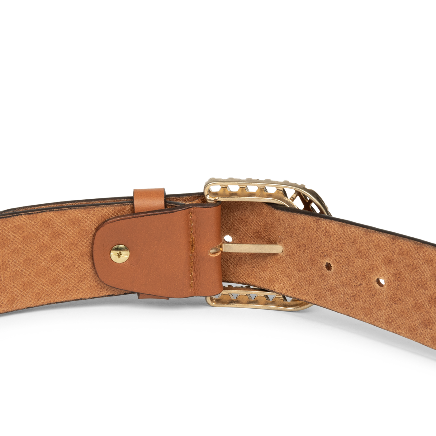 ceinture - ceinture cuir végétal femme #couleur_cognac