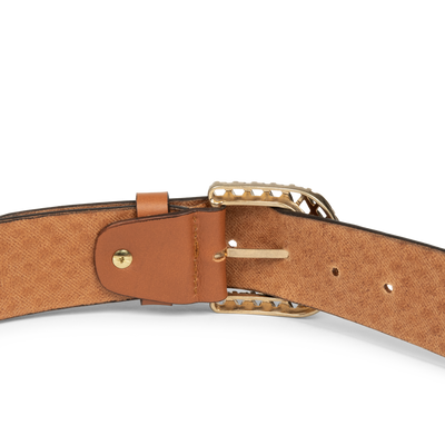 ceinture - ceinture cuir végétal femme #couleur_cognac