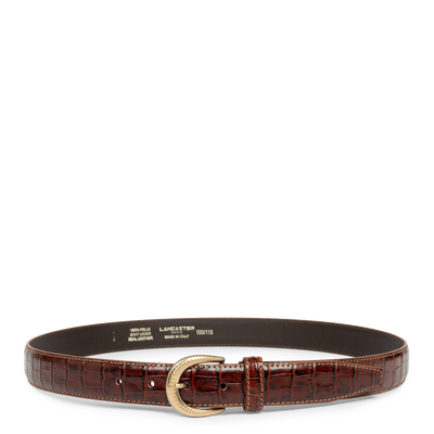 ceinture - ceinture cuir croco femme #couleur_vison-croco