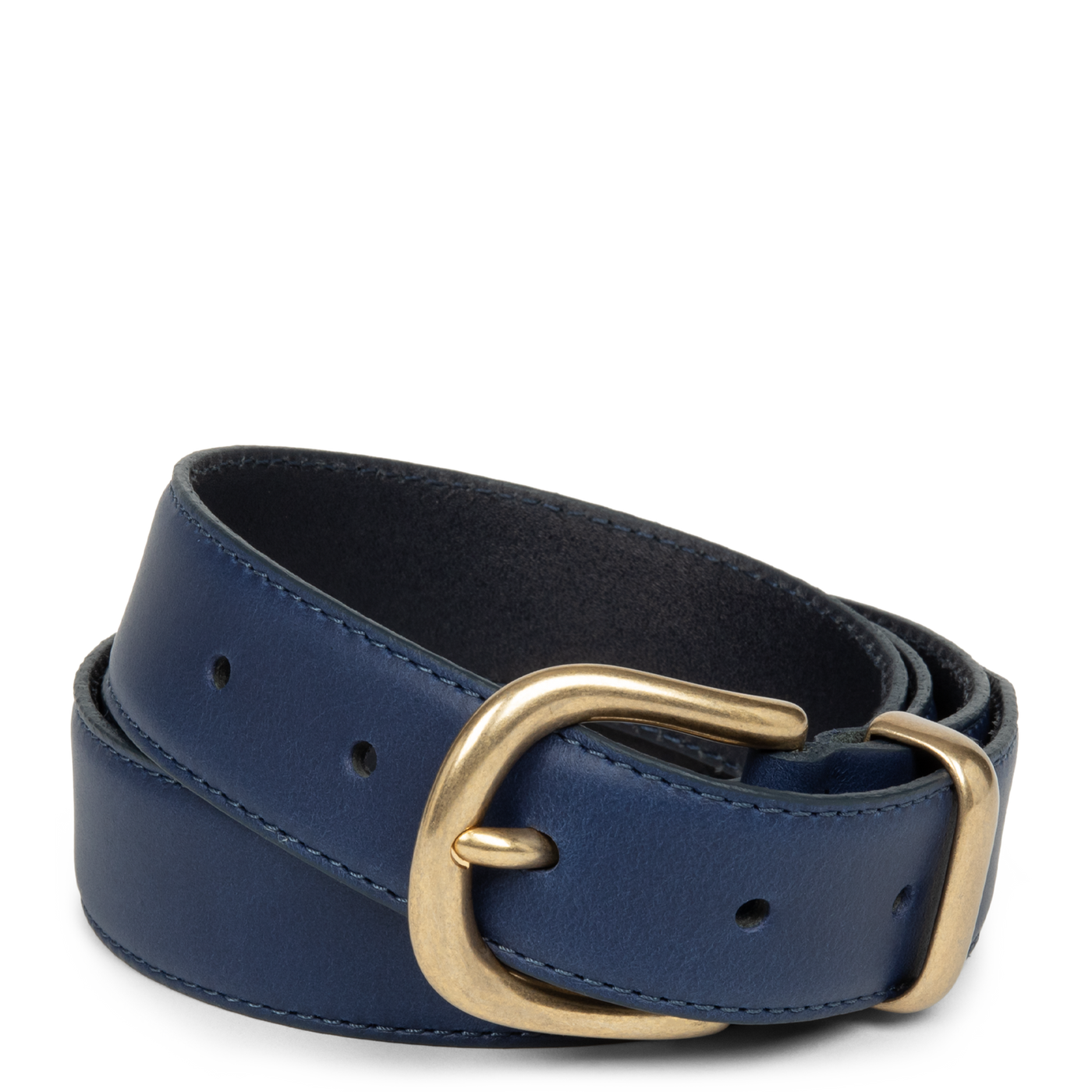 ceinture - ceinture cuir lisse femme #couleur_bleu-cendre