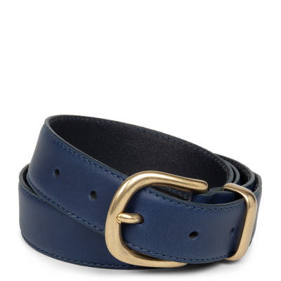 ceinture - ceinture cuir lisse femme #couleur_bleu-cendre