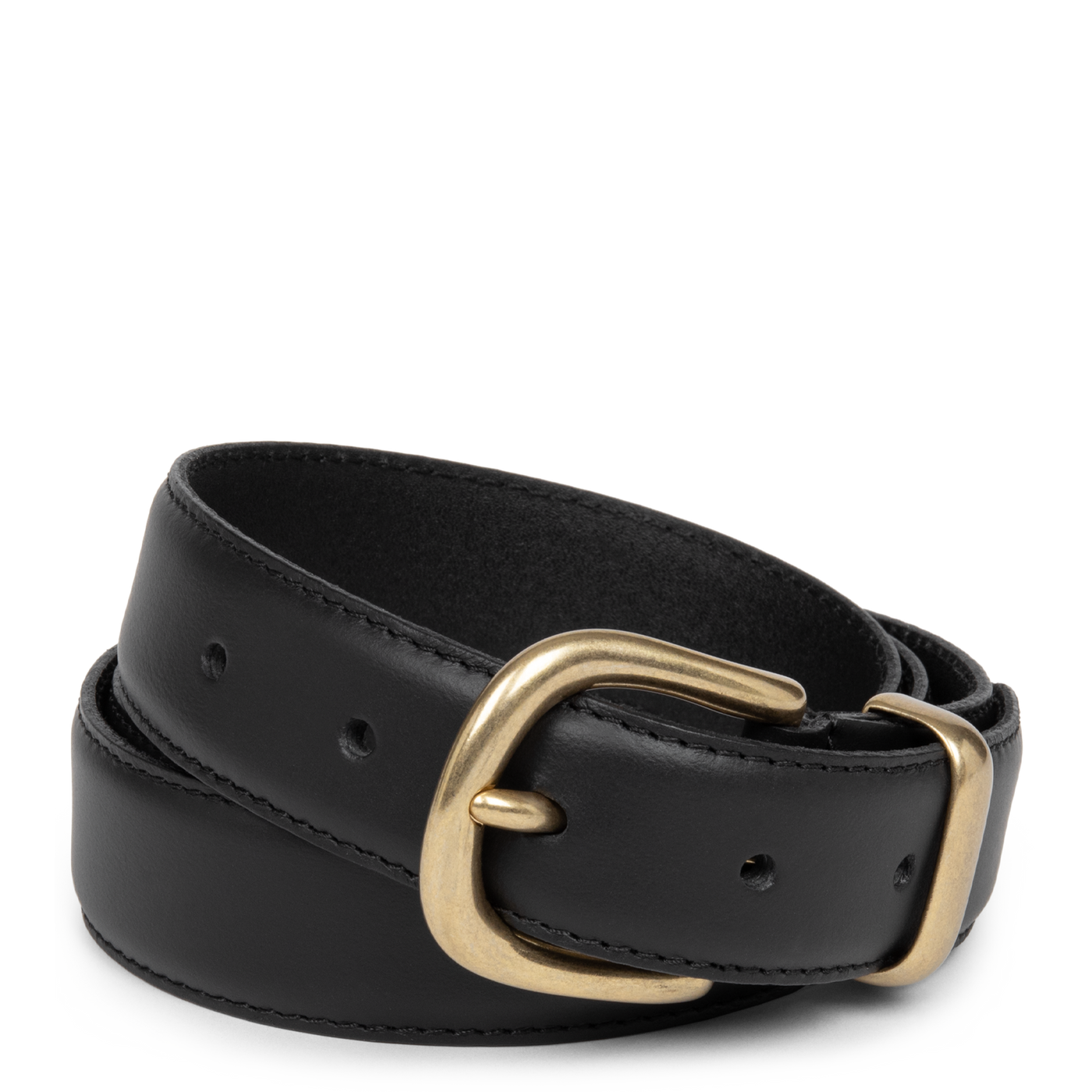 ceinture - ceinture cuir lisse femme #couleur_noir