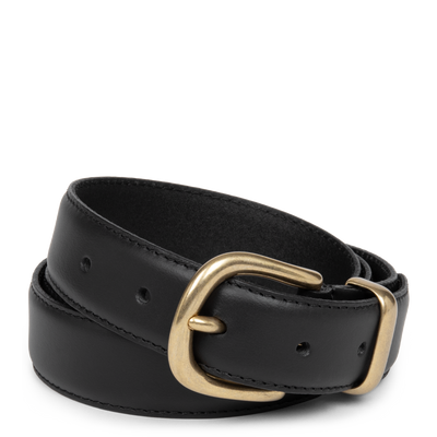 ceinture - ceinture cuir lisse femme #couleur_noir