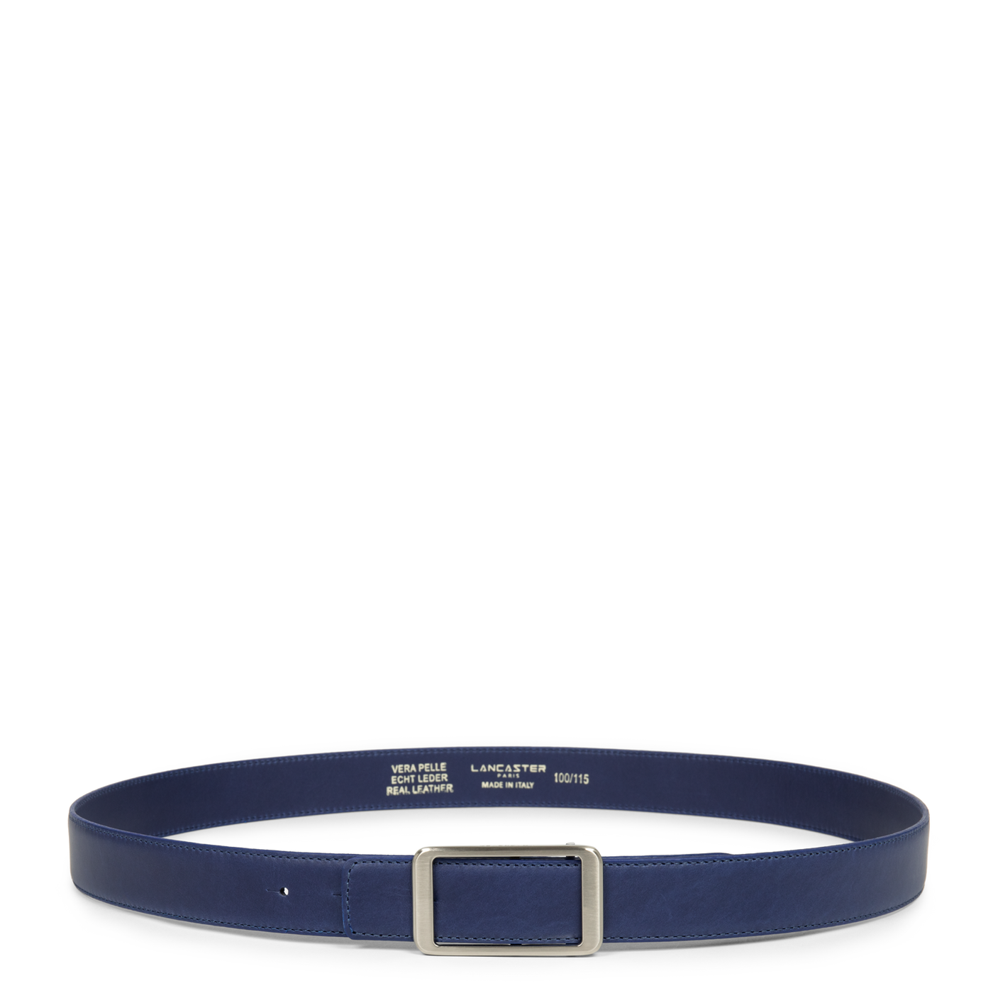 ceinture - ceinture cuir lisse femme #couleur_bleu-cendre