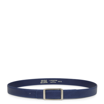 ceinture - ceinture cuir lisse femme #couleur_bleu-cendre