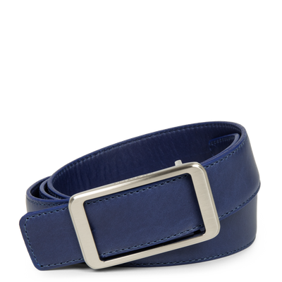 ceinture - ceinture cuir lisse femme #couleur_bleu-cendre