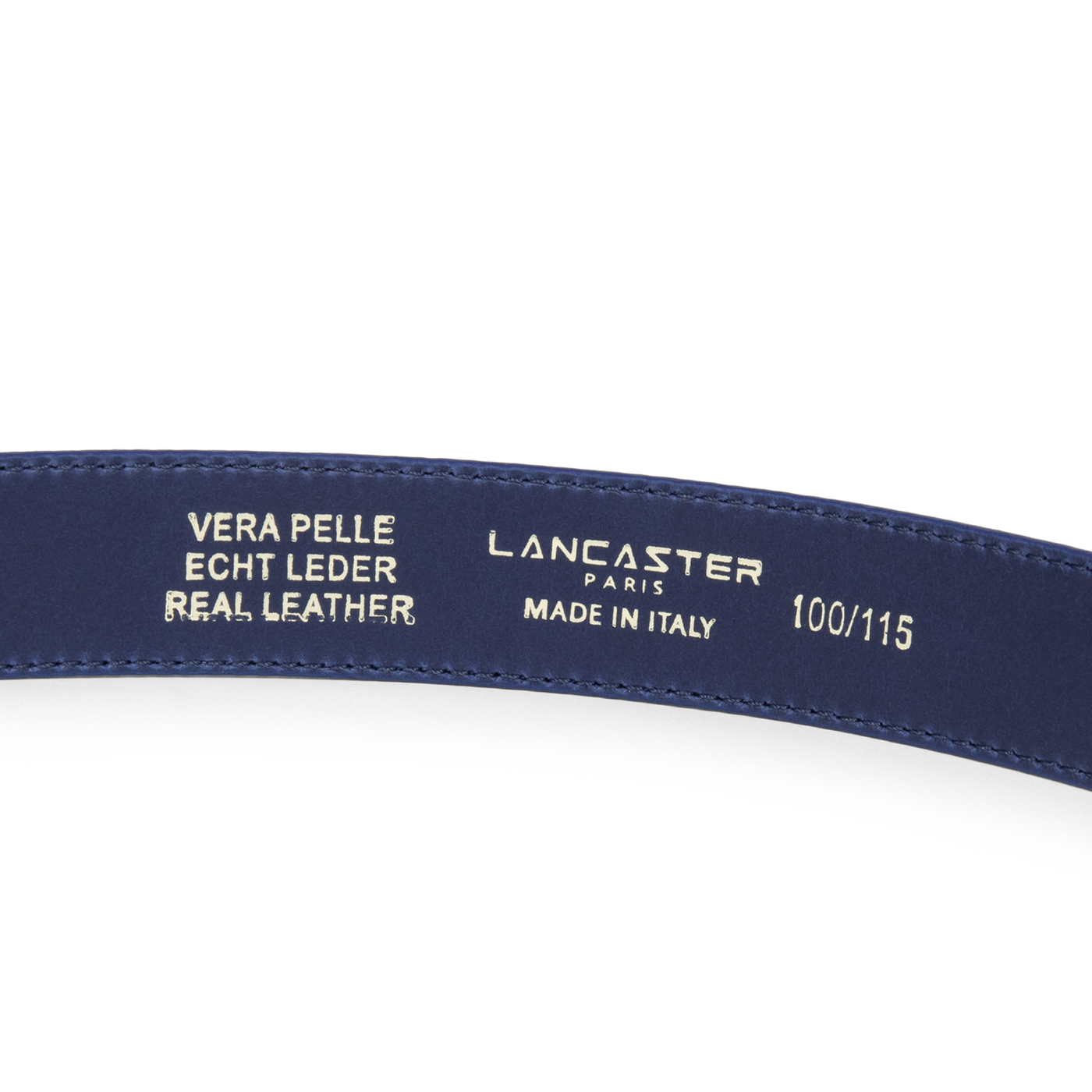 ceinture - ceinture cuir lisse femme #couleur_bleu-cendre