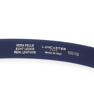 ceinture - ceinture cuir lisse femme #couleur_bleu-cendre