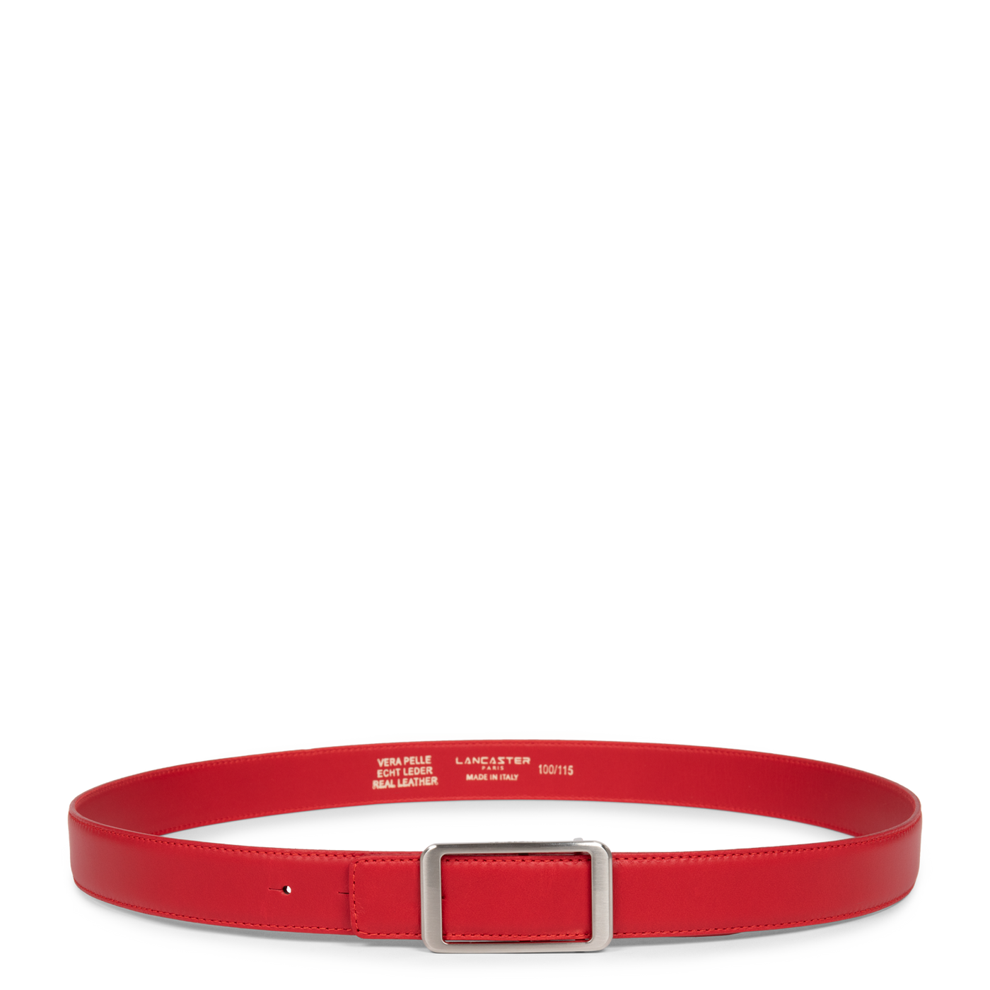 ceinture - ceinture cuir lisse femme #couleur_rouge