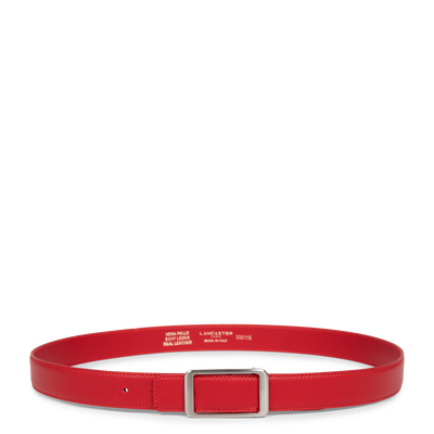 ceinture - ceinture cuir lisse femme #couleur_rouge